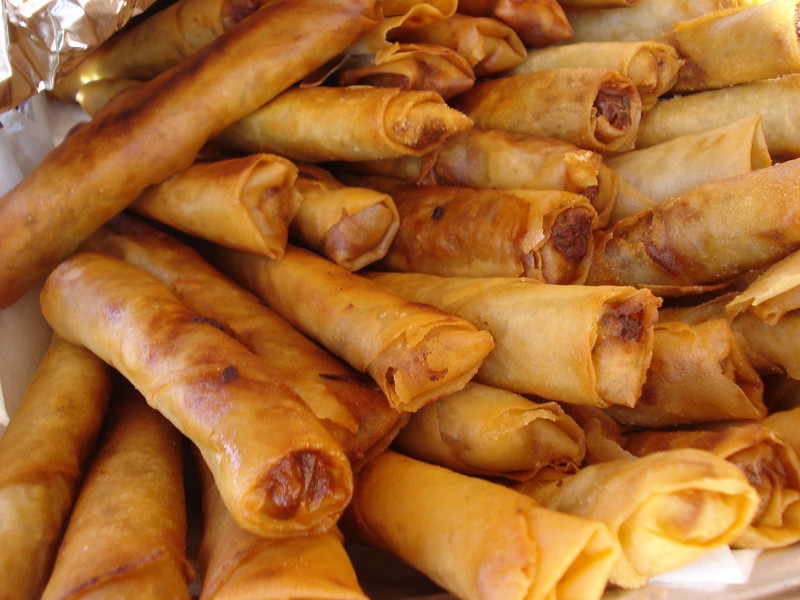 The dish is deep-fried until golden brown, suggesting a crispy texture.
